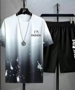 ice silk suit ins casual summer versatile teen men's loose T-shirt | 1017 - Image 81