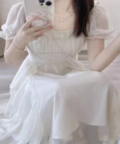 Thirteen Lines French tea break temperament waist dress | 1051 - Image 4