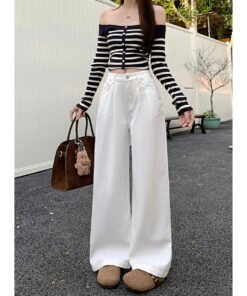 Loose Pleated Jeans Women's | 1084 - Image 5