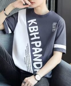 Men's short-sleeved T-shirt summer trend brand  | 1086 - Image 41