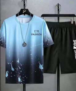 ice silk suit ins casual summer versatile teen men's loose T-shirt | 1017 - Image 96