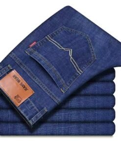 men's jeans business stretch pants casual versatile men's wear mid-waist loose  | 1036 - Image 27