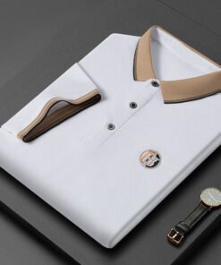 Summer new style pique mesh lapel T-shirt embroidery Polo | 1022 - Image 16