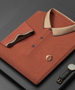 Summer new style pique mesh lapel T-shirt embroidery Polo | 1022 - Image 30