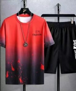 ice silk suit ins casual summer versatile teen men's loose T-shirt | 1017 - Image 87