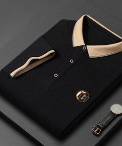 Summer new style pique mesh lapel T-shirt embroidery Polo | 1022 - Image 12