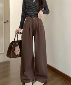 Loose Pleated Jeans Women's | 1084 - Image 11