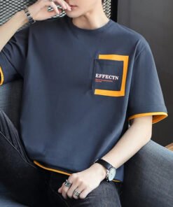 Men's short-sleeved T-shirt summer trend brand  | 1086 - Image 27
