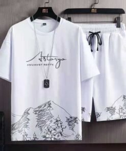 ice silk suit ins casual summer versatile teen men's loose T-shirt | 1017 - Image 7