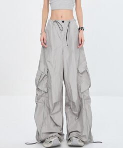 drawstring quick-drying pleated loose casual design thin  | 1049 - Image 6