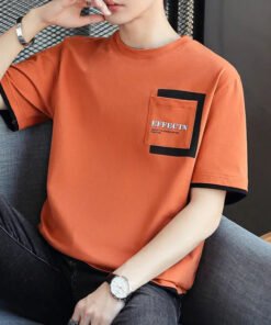 Men's short-sleeved T-shirt summer trend brand  | 1086 - Image 36