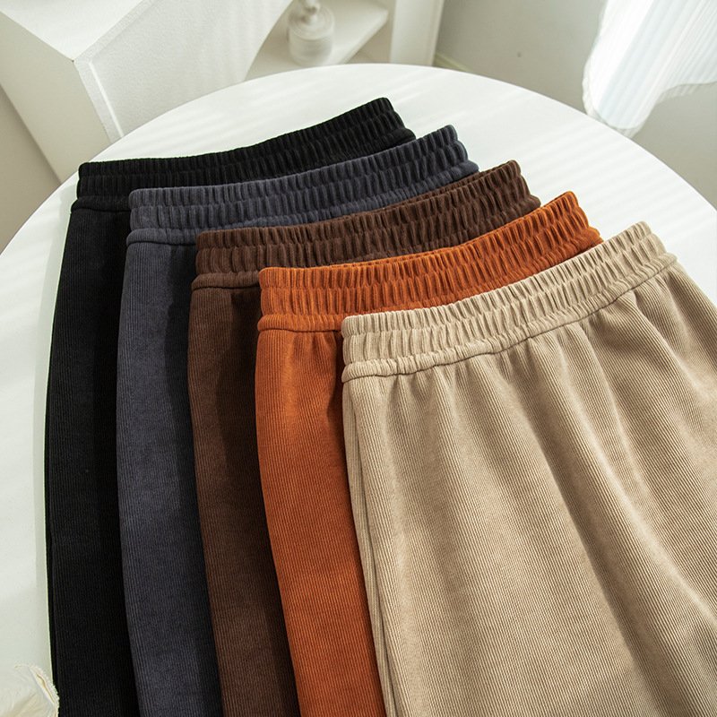 women's autumn and winter thickened knitted hip skirt mid-length back slit lazy style long skirt | 1044 - Image 4