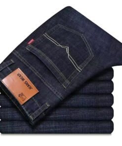 men's jeans business stretch pants casual versatile men's wear mid-waist loose  | 1036 - Image 38