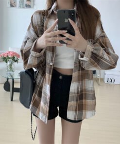 Korean style high-end design niche shirt women's autumn wear | 1030 - Image 13