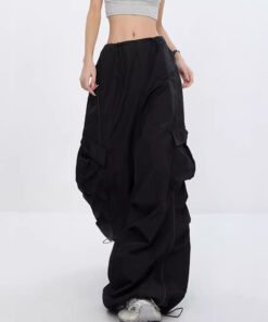 Alternative view of drawstring quick-drying pleated loose casual design thin  | 1049