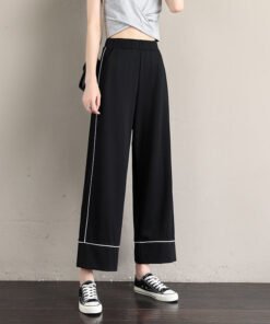 " Real shot shorts women's high waist summer wide leg 5-point pants" | 1077