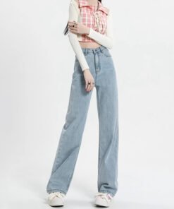 new style high waist slim loose straight drape mopping narrow wide leg pants | 1048 - Image 28