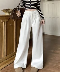 Loose Pleated Jeans Women's | 1084 - Image 6