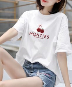 Alternative view of Wholesale new women's short-sleeved T-shirts women' | 1033