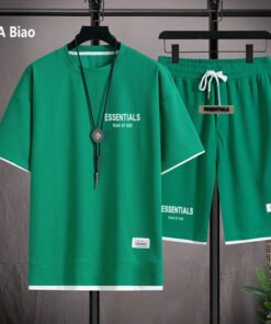 FEAR OF GOD DOUBLE LINE ESSENTIALS WAFFLE T SHORTS TWO-PIECE SET MEN'S SUMMER NEW STYLE WHOLESALE | 1015 - Image 68
