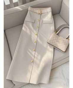 hot style high-end temperament pear-shaped figure long skirt autumn | 1042 - Image 4