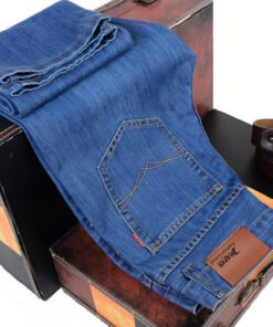 men's jeans business stretch pants casual versatile men's wear mid-waist loose  | 1036 - Image 47