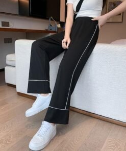 " Real shot shorts women's high waist summer wide leg 5-point pants" | 1077 - Image 8
