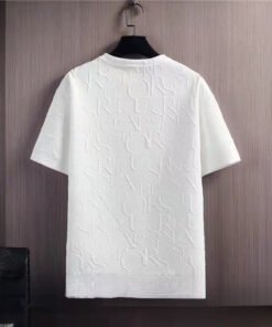 trendy all-match solid color casual short-sleeved T-shirt waffle top Korean style | 1054 - Image 4