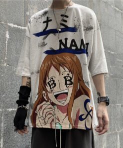One Piece series summer Korean version ins hip-hop cartoon | 1103 - Image 3