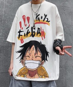One Piece series summer Korean version ins hip-hop cartoon | 1103 - Image 17