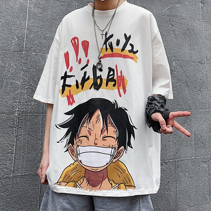 One Piece series summer Korean version ins hip-hop cartoon | 1103 - Image 19