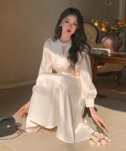 Thirteen Lines Quality Spring Long Sleeve Dress | 8029 - Image 12
