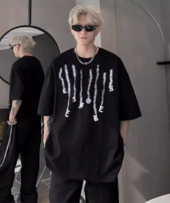 Graffiti cotton high-quality short-sleeved T-shirt | 8512 - Image 10