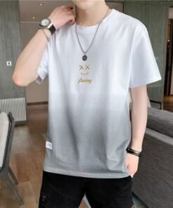 half-sleeved design breathable T-shirt | 1099 - Image 5