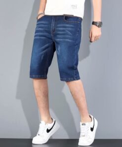 Summer thin men's denim shorts men's five-point casual jeans | 1126 - Image 9