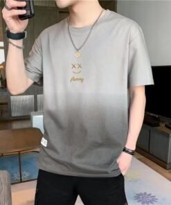 half-sleeved design breathable T-shirt | 1099 - Image 3
