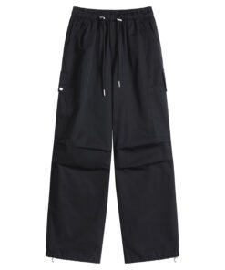 cargo pants binding, wide legs, two high-waisted slacks, sweatpants women | 7005 - Image 5