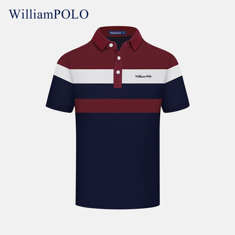 POLO shirt elastic polo shirt striped short-sleeved | 1096 - Image 23