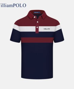 POLO shirt elastic polo shirt striped short-sleeved | 1096 - Image 21