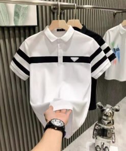 Alternative view of European goods Internet celebrity hot black and white striped | 1101
