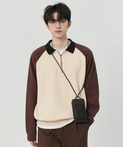 korean version new casual polo neck pullover sweater fall winter | 8520 - Image 12