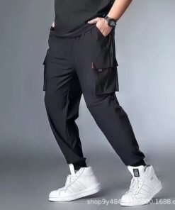 loose drawstring sports sweatpants | 1113 - Image 3