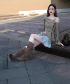 American hottie long-sleeved knitwear | 9006 - Image 4