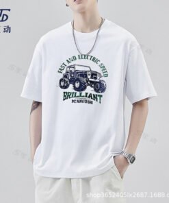 Japanese new cotton letter T-shirt | 8506 - Image 14