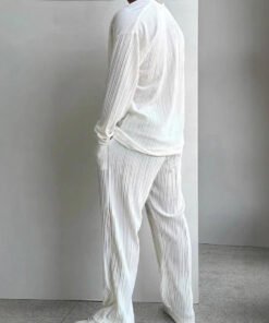 shirt long sleeve trousers cool men's summer outer | 1122 - Image 3