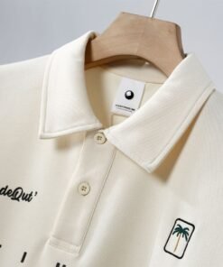 Alternative view of Cotton piqué lapel embroidered polo shirt | 8517