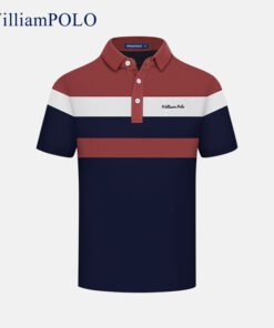 POLO shirt elastic polo shirt striped short-sleeved | 1096 - Image 20