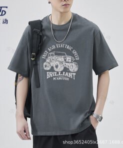 Japanese new cotton letter T-shirt | 8506 - Image 22
