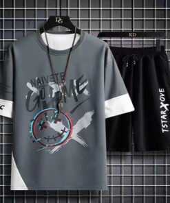 Alternative view of Summer Student Casual Suit Men's Thin Trendy Short Sleeve T-Shirt  | 1105