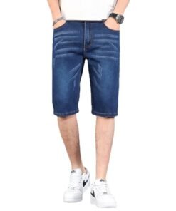 Summer thin men's denim shorts men's five-point casual jeans | 1126 - Image 5